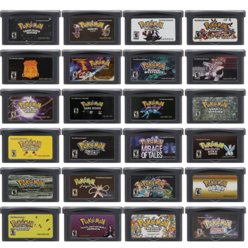 Gaming Console Video - Pokemon Series GBA Game Cartridge 32-Bit