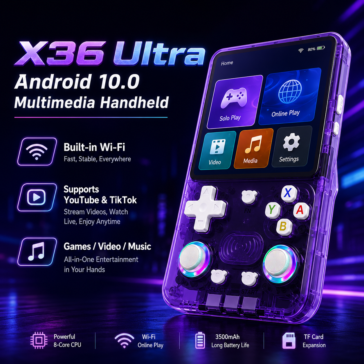 Gaming Console Online - Nieuwe X36 Ultra Handheld Game Console