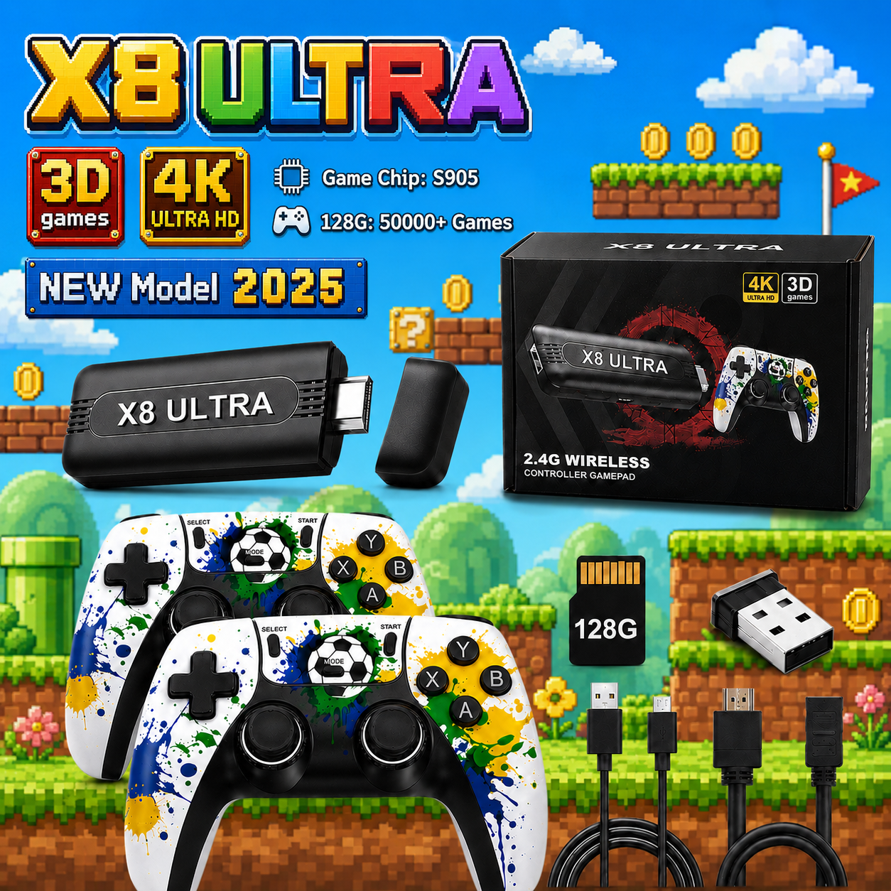 Gaming Console In 2026 - Plug & Play 4K Retro Game