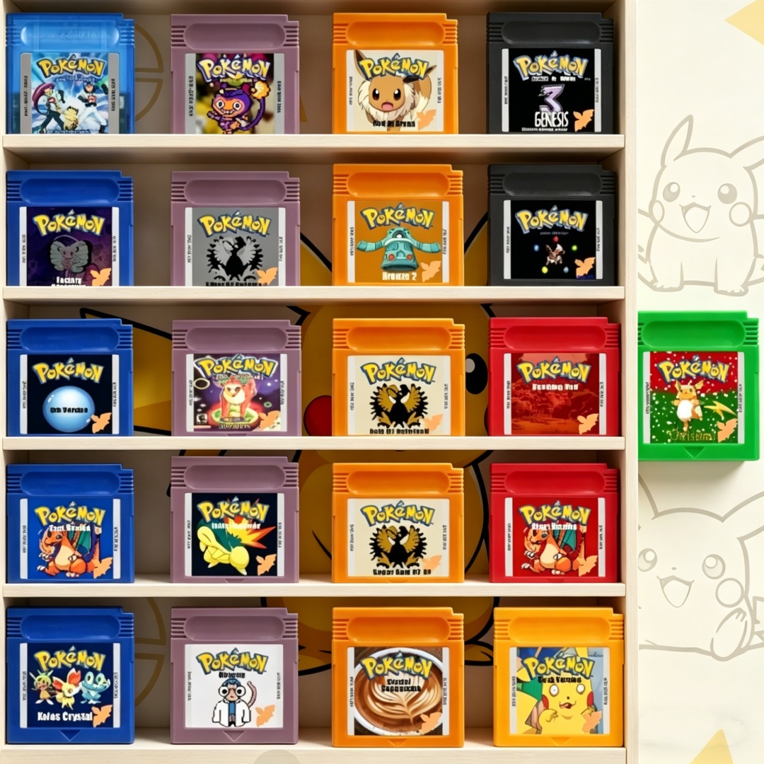 Gaming Console Video - GBC Pokemon Series Game Cartridge Zwart