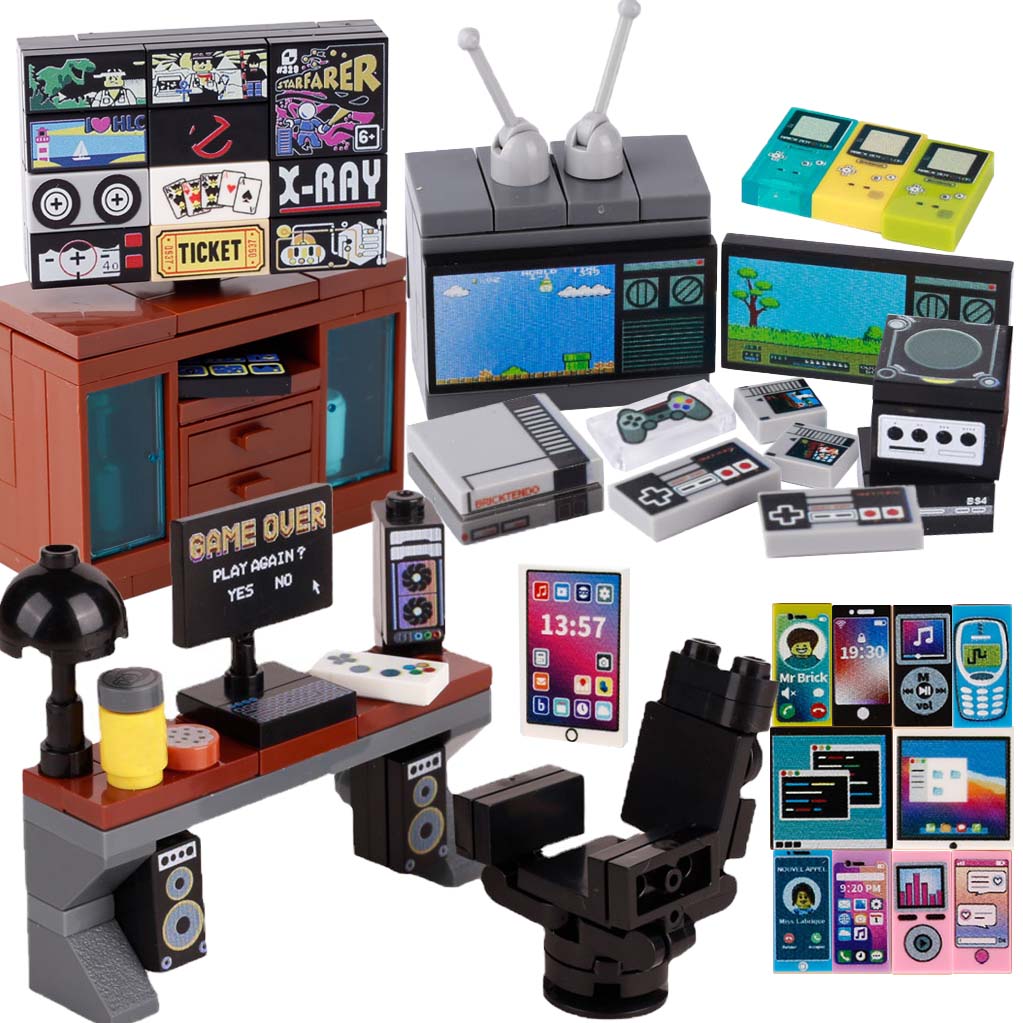 Gaming Console Lego - MOC Game Console Computer Model Bouwstenen