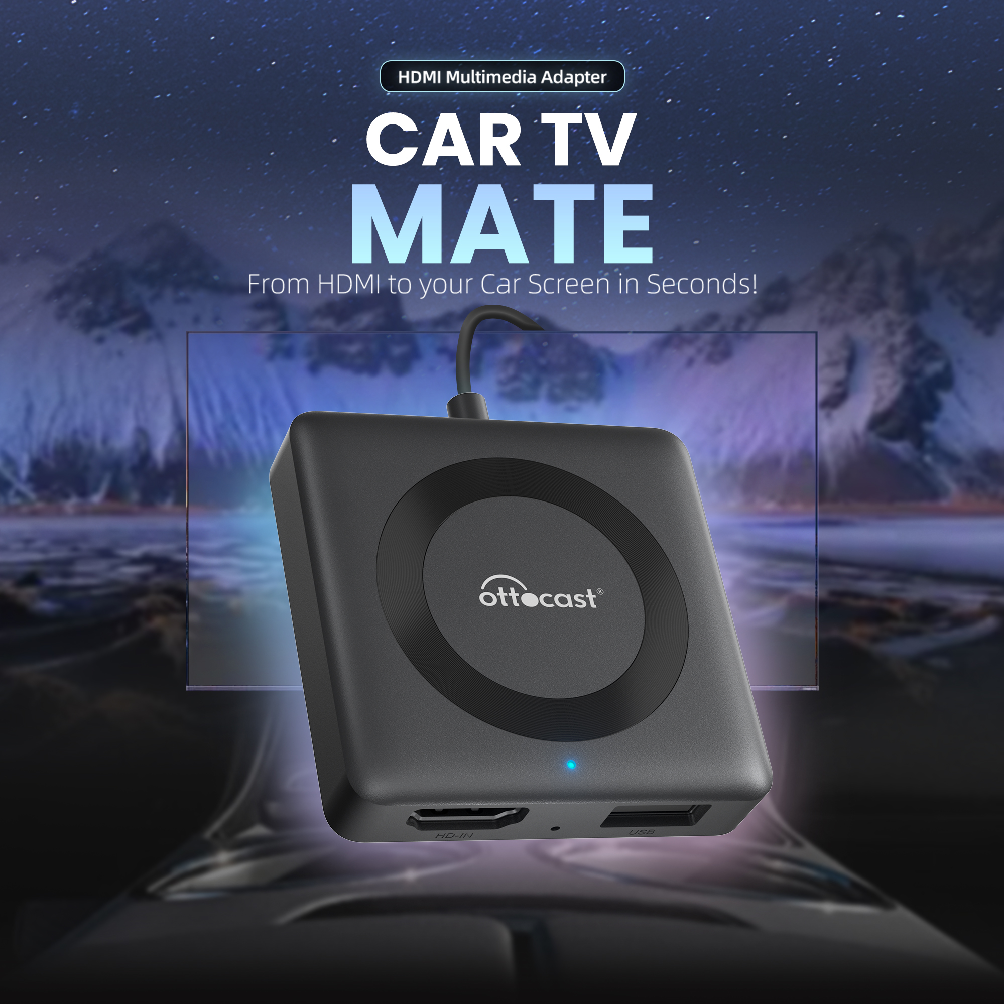 Gaming Console Video - Draadloze CarPlay-adapter OTTOCAST Car TV Mate