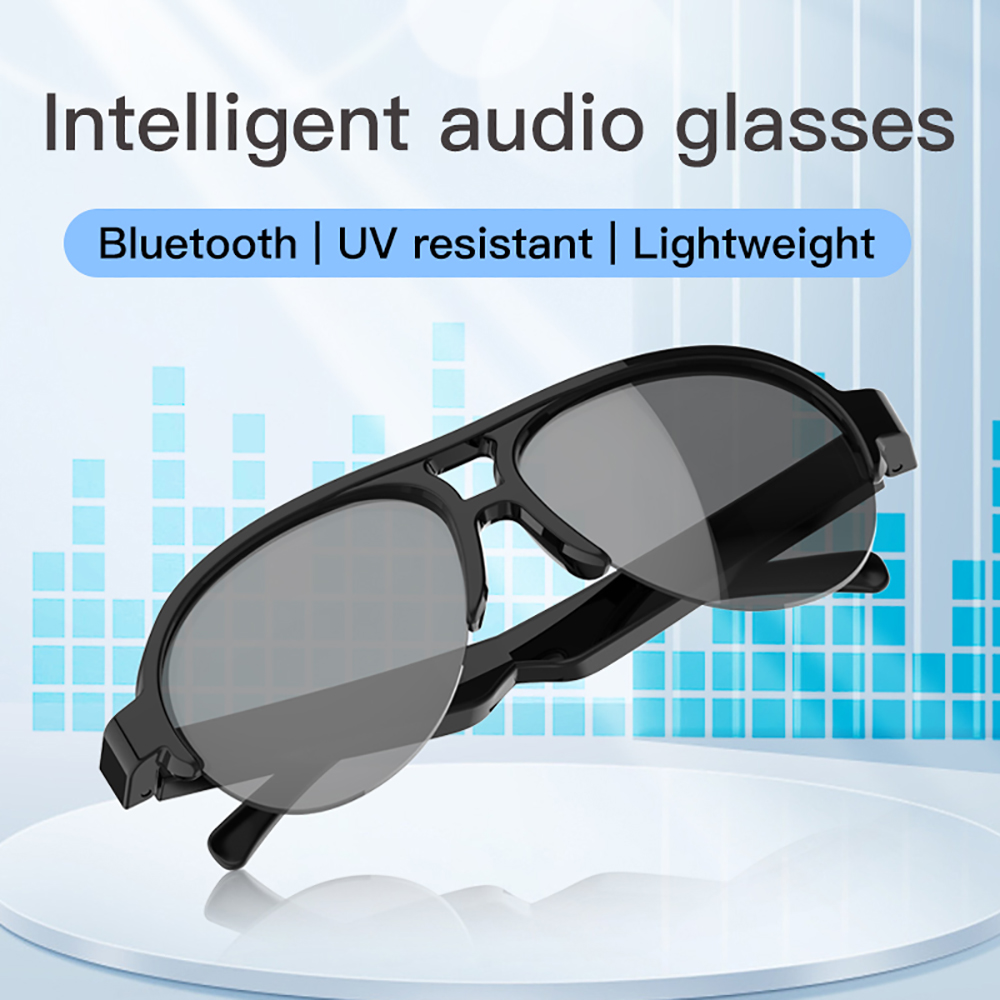 Gaming Glasses Uv - Slimme draadloze Bluetooth-bril Outdoor-zonnebril Bluetooth 5.4