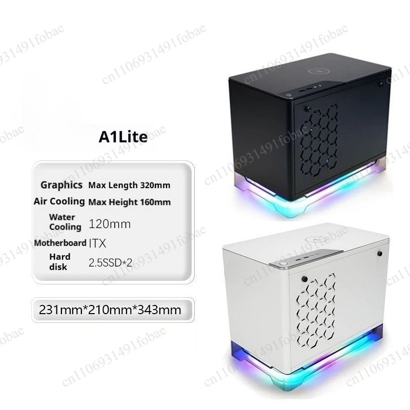 Gaming Console Tower - A1 Lite ITX Mini Case, geschikt