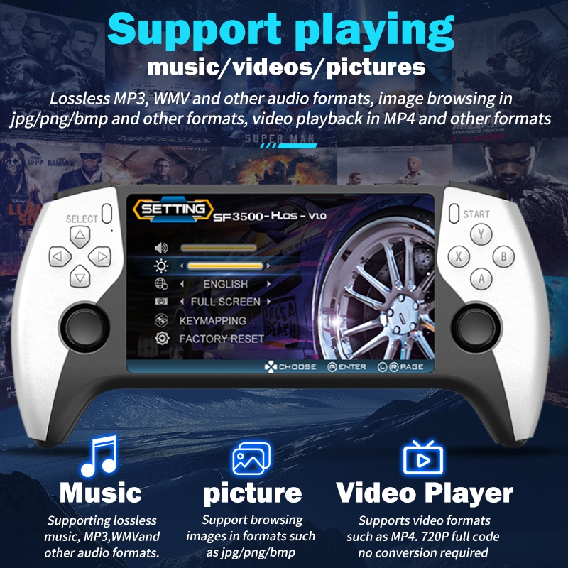 2026 Nieuwe SF3500 5 Inch Hand - Gaming Console In 2026 recensie en prijs