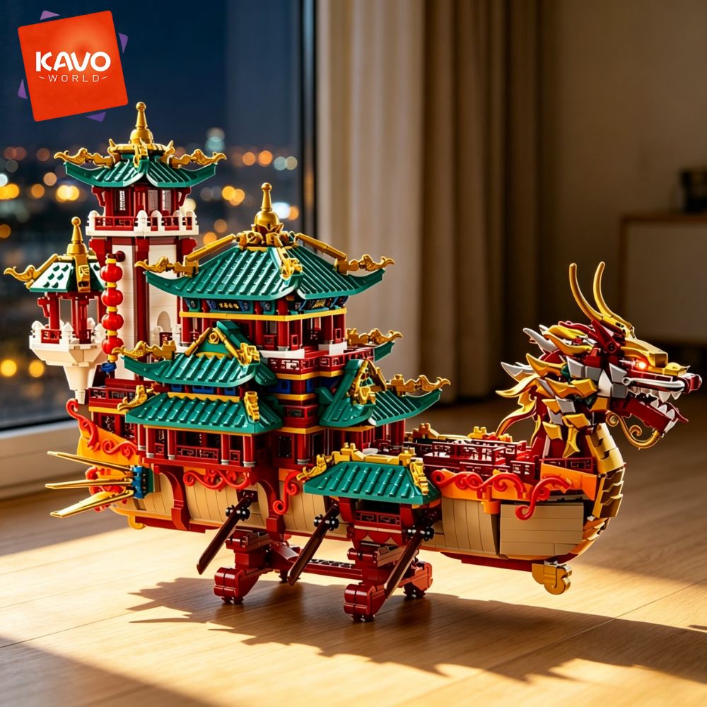 KAVOWORLD 2453-delige Drakenbo - Gaming Console Lego recensie en prijs