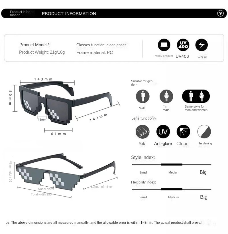 Mozaïek Voor Mannen En Vrouwen - Gaming Glasses Uv recensie en prijs
