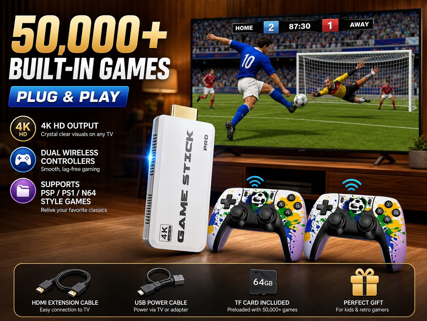 Plug & Play 4K Retro Game Box  - Gaming Console In 2026 recensie en prijs