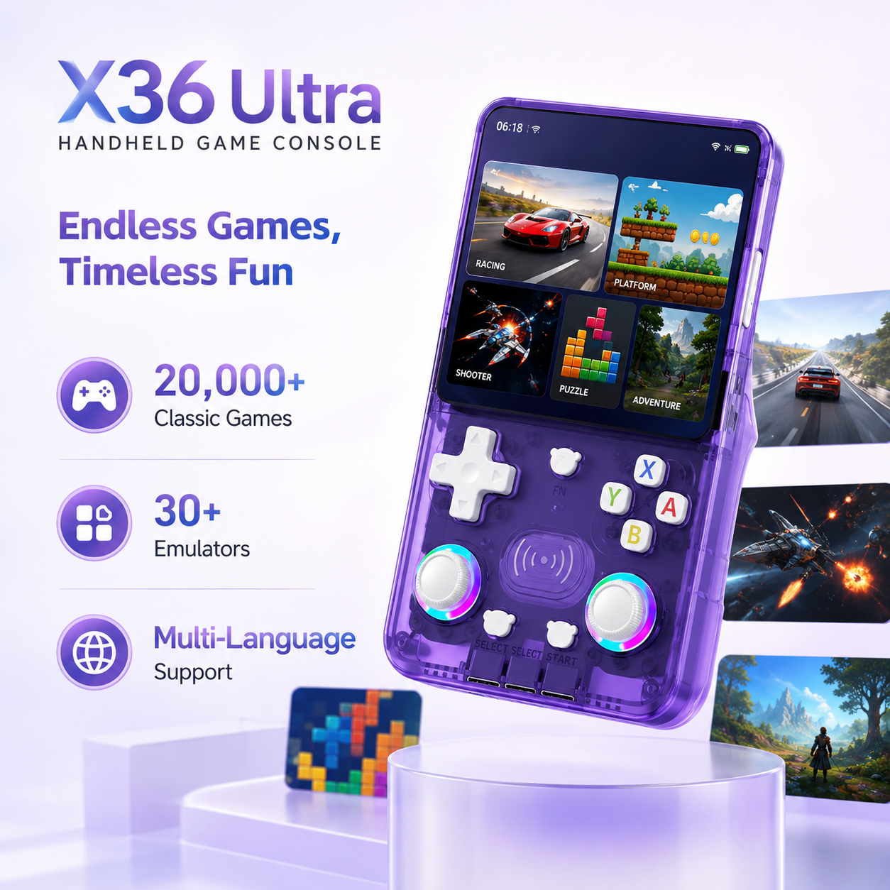 X36Ultra Retro Handheld Consol - Gaming Console Online recensie en prijs