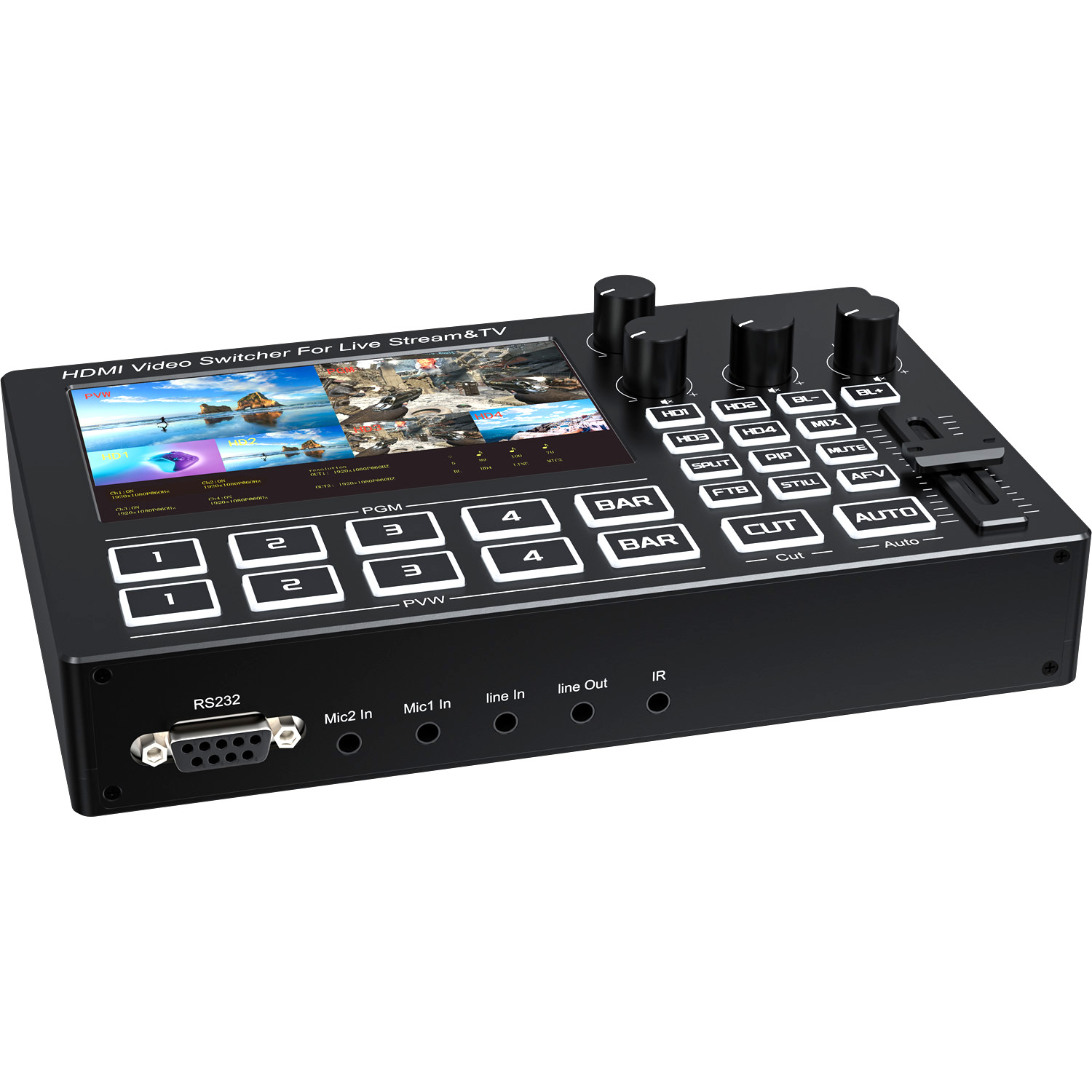 1080P 4-kanaals HDMI live stre - Gaming Console Video recensie en prijs
