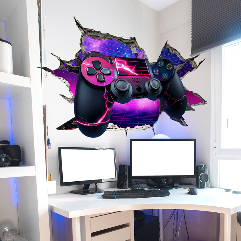 Grote gaming poster, kapotte m - Gaming Console Tower recensie en prijs