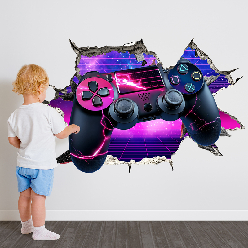 Grote gaming poster, kapotte m - Gaming Console Tower recensie en prijs